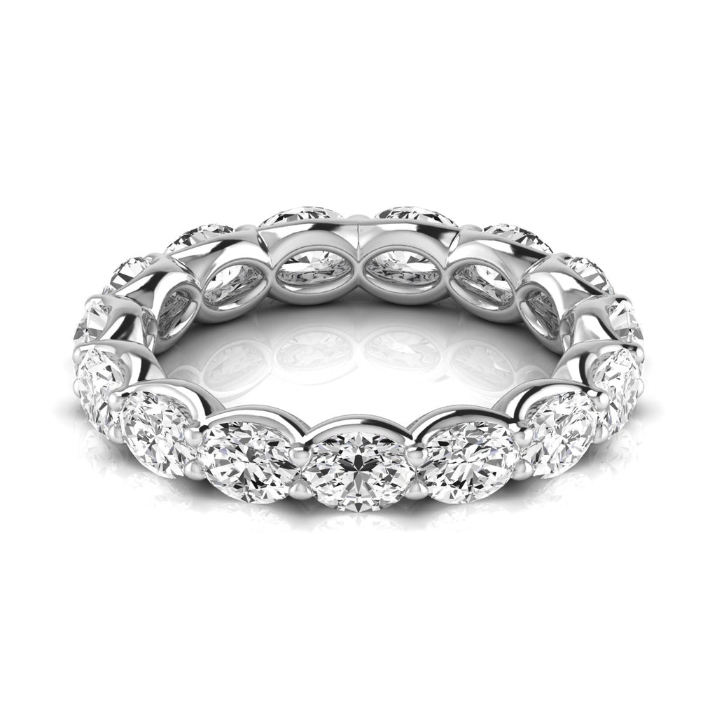 Diamond Emerald Cut Eternity Band