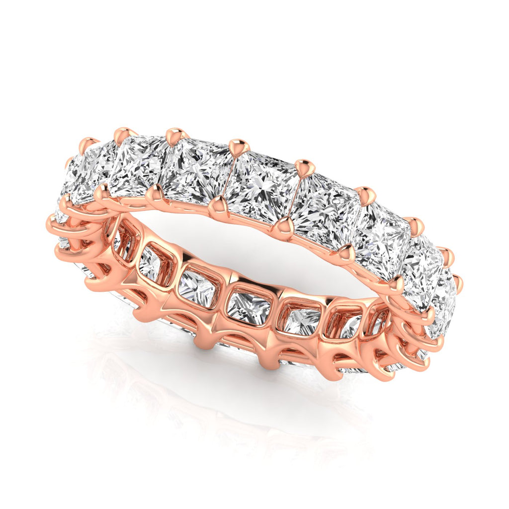 Diamond Emerald Cut Eternity Band