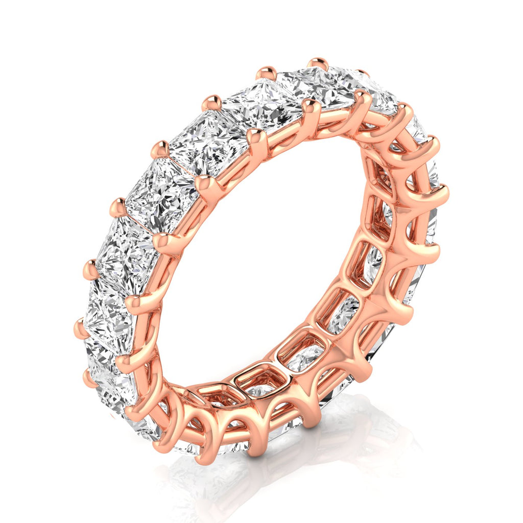 Diamond Emerald Cut Eternity Band