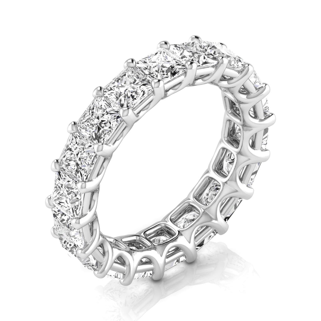 Diamond Emerald Cut Eternity Band