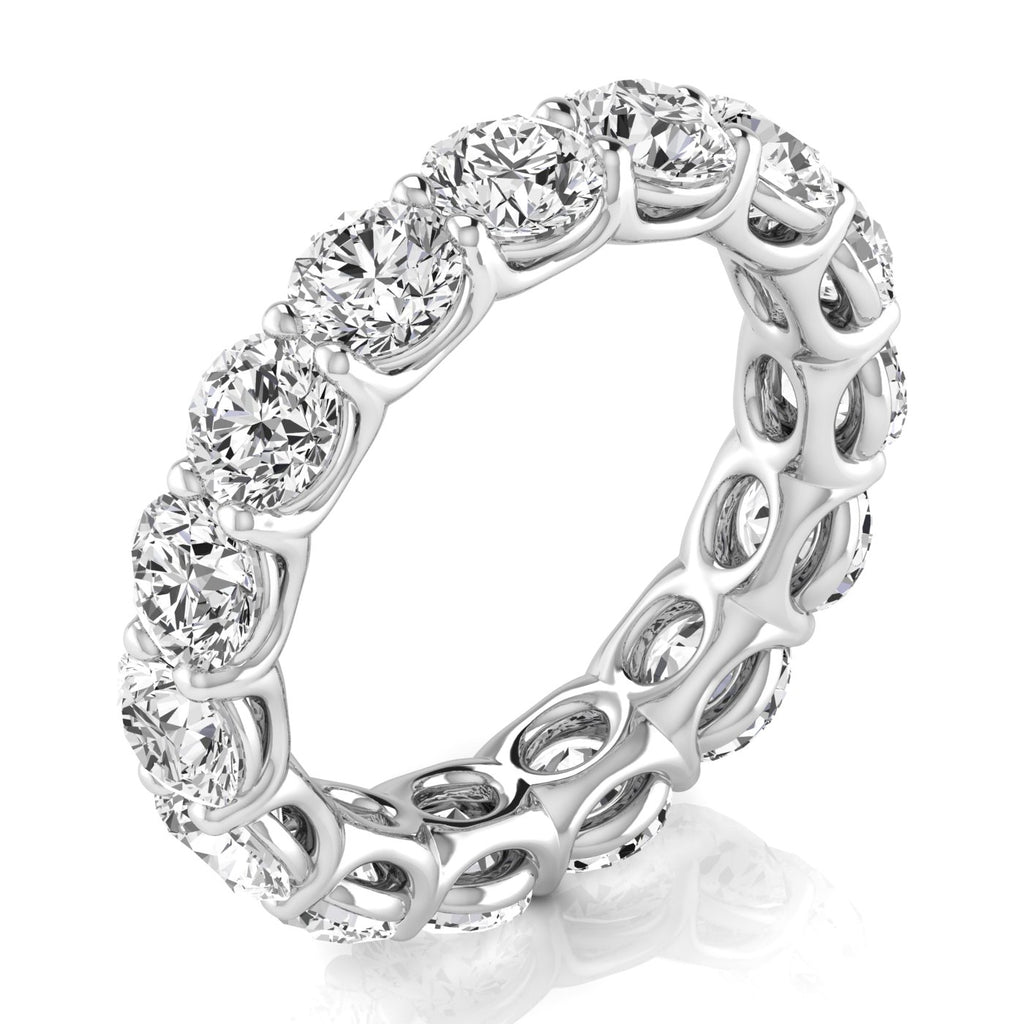 Round Diamond Eternity Band