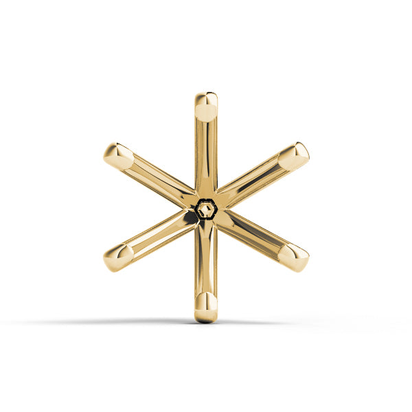 6-Prong Round Peg Head (Low)