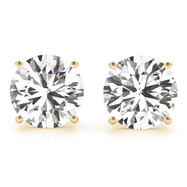Round 4-Prong Solitaire Studs