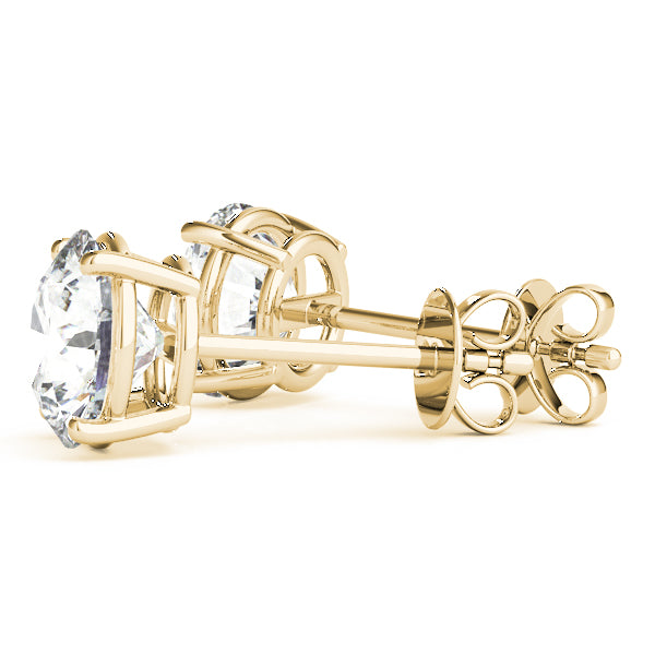 Round 4-Prong Solitaire Studs