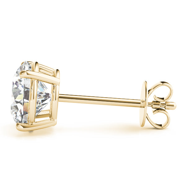 Round 4-Prong Solitaire Studs