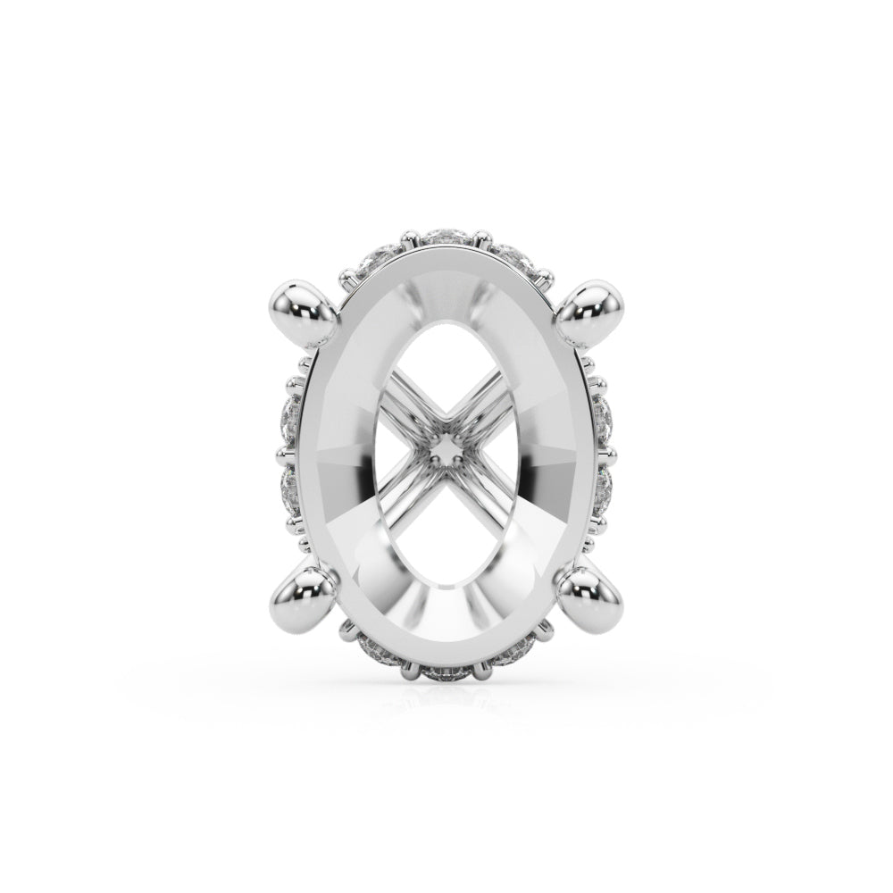 Hidden Halo Oval Peg Head