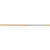 Quality Gold 14k Tri-Color 1.5mm Diamond-cut Rope Chain Anklet