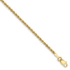 Quality Gold 14k 1.75mm Rope Anklet