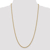 Quality Gold 14K 20 inch 2.5mm Regular Rope with Lobster Clasp Chain