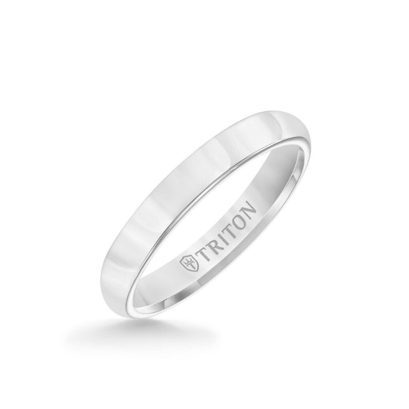 Triton 3MM Tungsten Carbide Ring - Bright Finish and Flat Edge