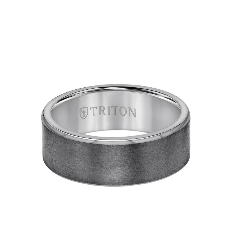 Triton 8MM Tantalum Ring - Satin Finish Dome