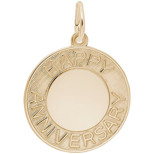 Rembrandt 14k Yellow Gold Anniversary Charm