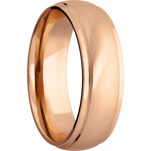 Lashbrook Rose 14k Gold 7mm Men's Wedding Band