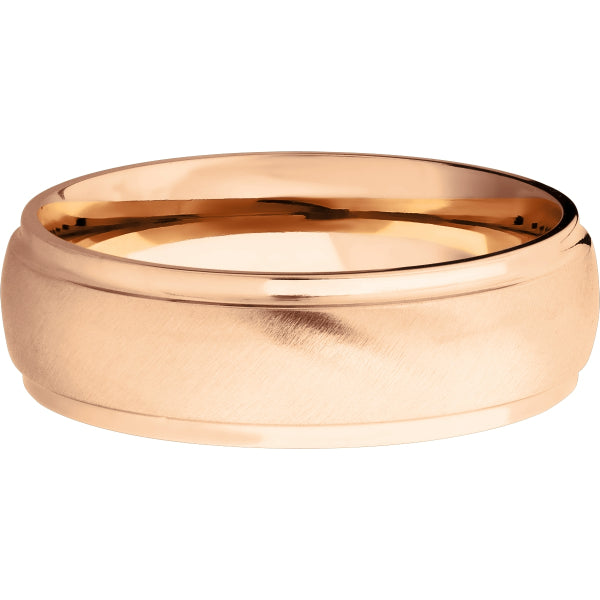 Lashbrook Rose 14k Gold 7mm Men's Wedding Band