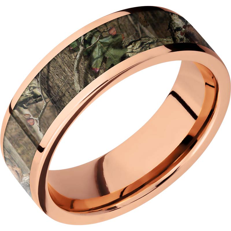 Lashbrook 14k Rose Gold 7mm Men's Wedding Band