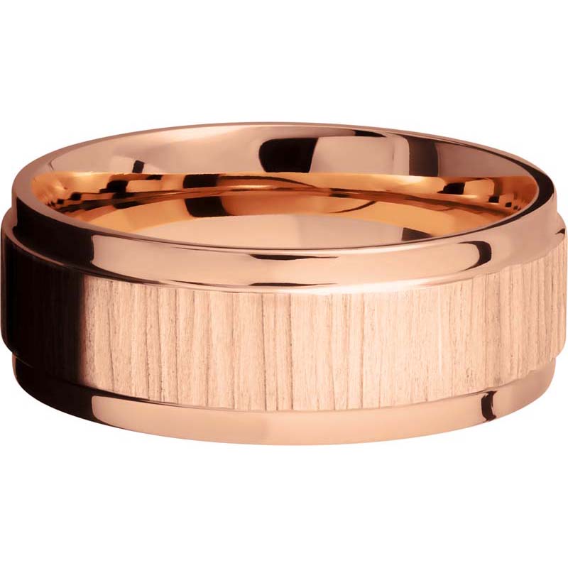 Lashbrook 14k Rose Gold Men's Wedding Band