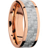 Lashbrook 14k Rose Gold 8mm Men's Wedding Band