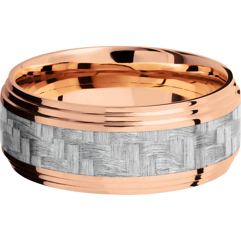 Lashbrook 14k Rose Gold 9mm Men's Wedding Band