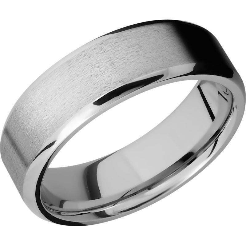 Lashbrook 14k White Gold 7mm Men's Wedding Band