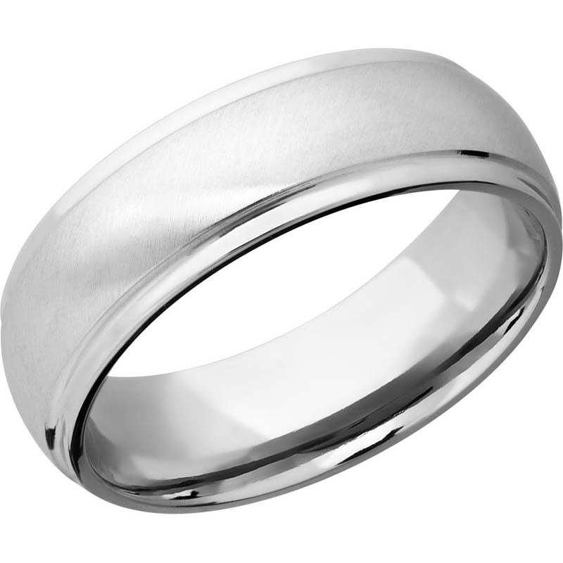 Lashbrook 14k White Gold Men's Wedding Band