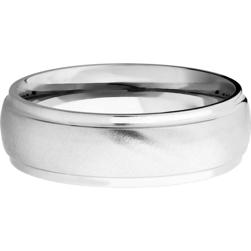 Lashbrook 14k White Gold Men's Wedding Band