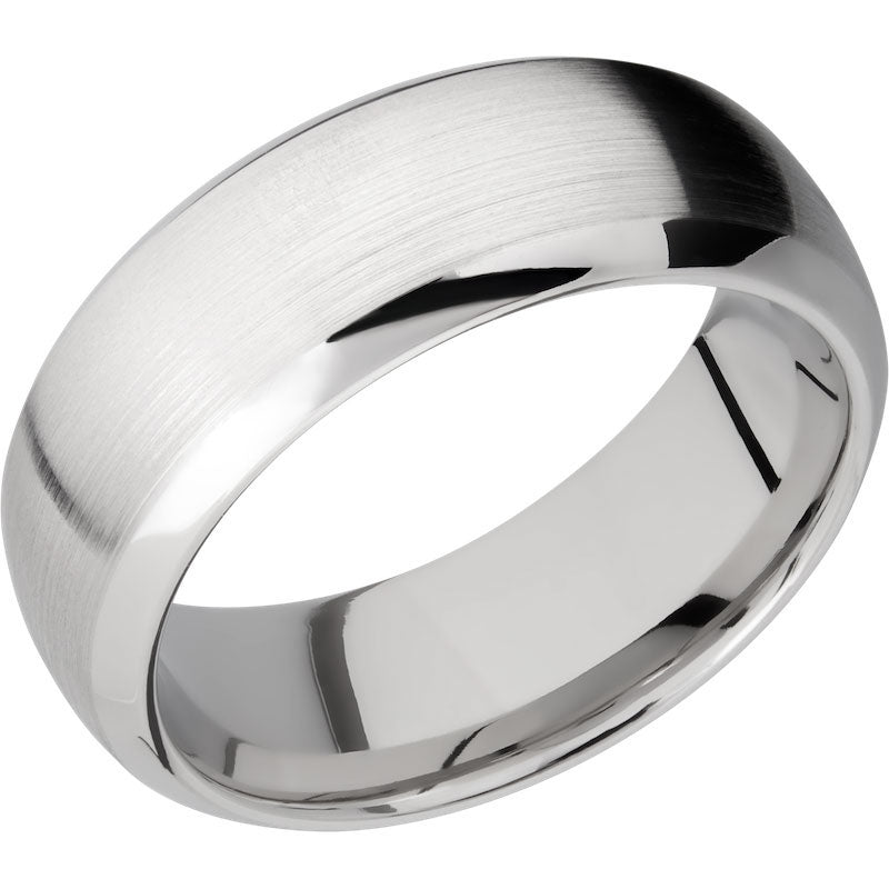 Lashbrook 14k White Gold 8mm Men's Wedding Band