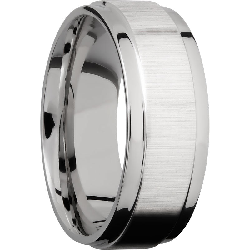 Lashbrook 14k White Gold 8mm Men's Wedding Band