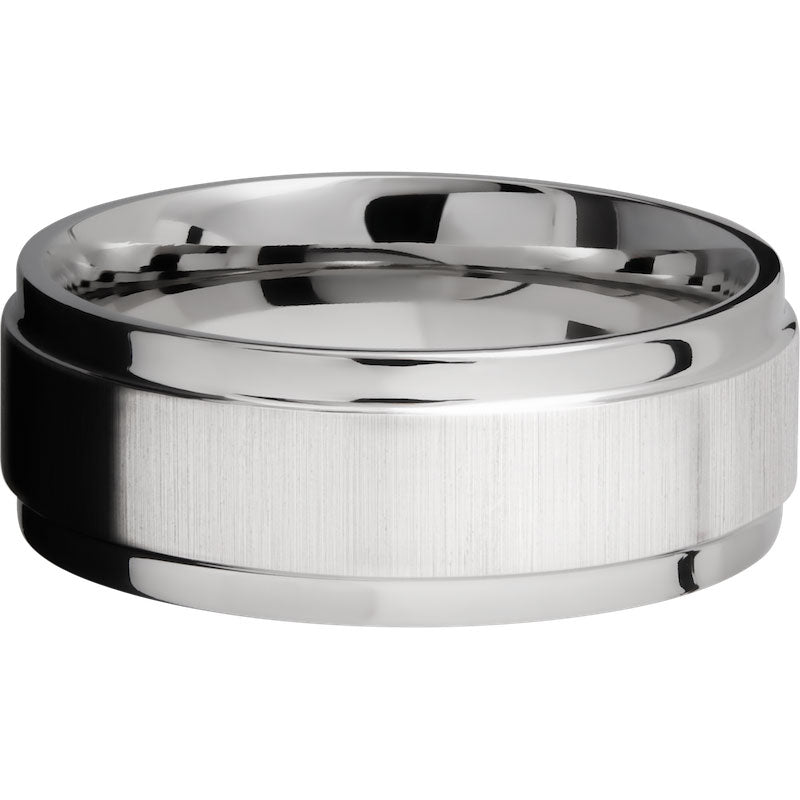 Lashbrook 14k White Gold 8mm Men's Wedding Band