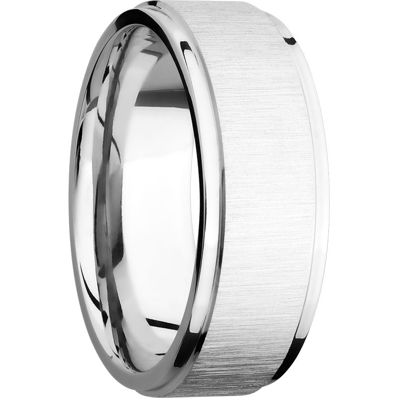 Lashbrook 14k White Gold 8mm Men's Wedding Band