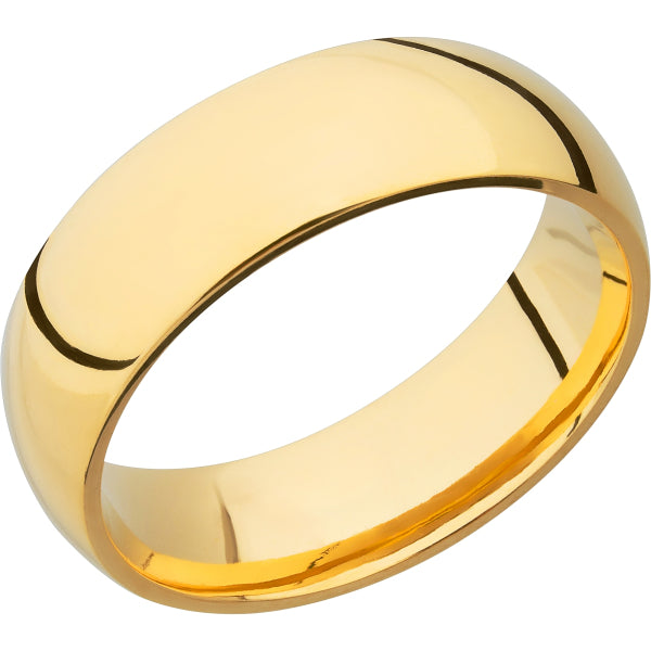 Lashbrook Yellow 14k Gold 7mm Men's Wedding Band