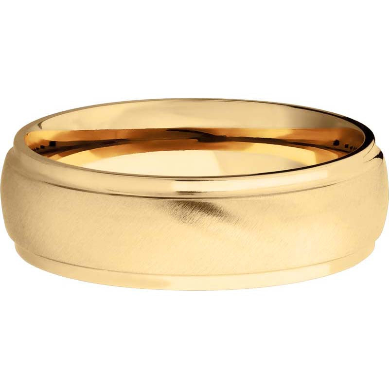 Lashbrook 14k Yellow Gold 7mm Men's Wedding Band – Chiccarine's Fine ...