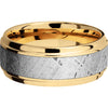 Lashbrook 14k Yellow Gold Meteorite 9mm Men's Wedding Band