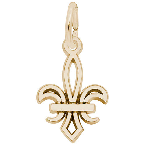 Rembrandt 14k Yellow Gold Charm Fleur De Lis Charm