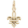 Rembrandt 14k Yellow Gold Charm Fleur De Lis Charm