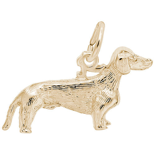 Rembrandt 14k Yellow Gold Dachshund Charm