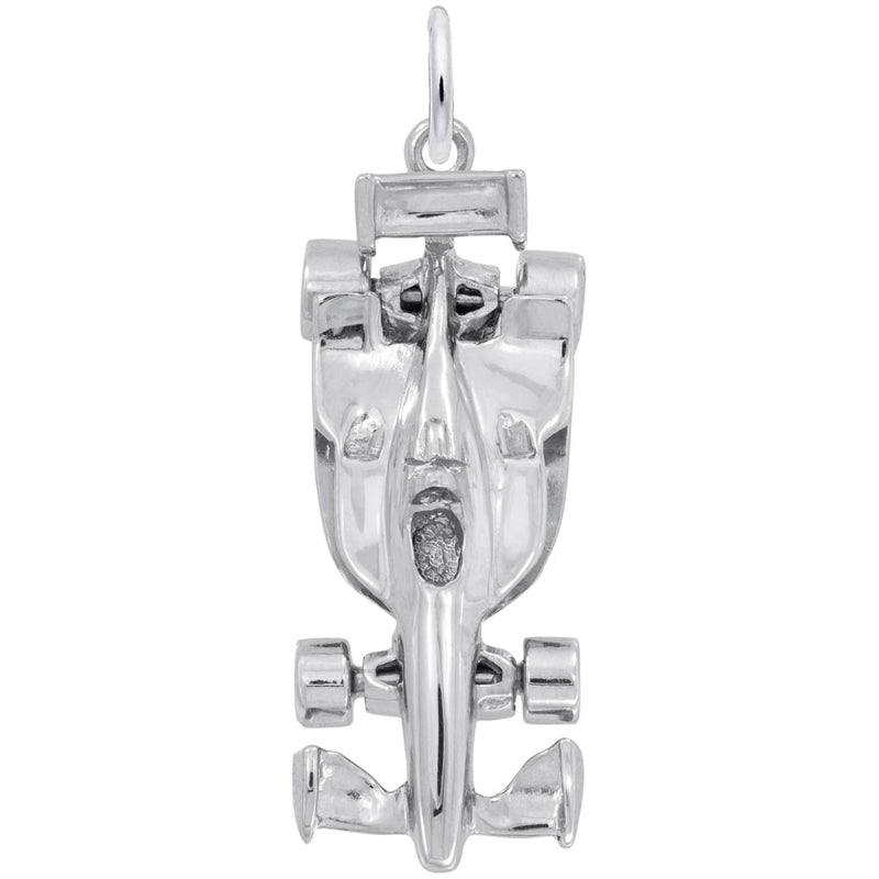 Rembrandt 14k White Gold Modern Open Wheel Race Car
