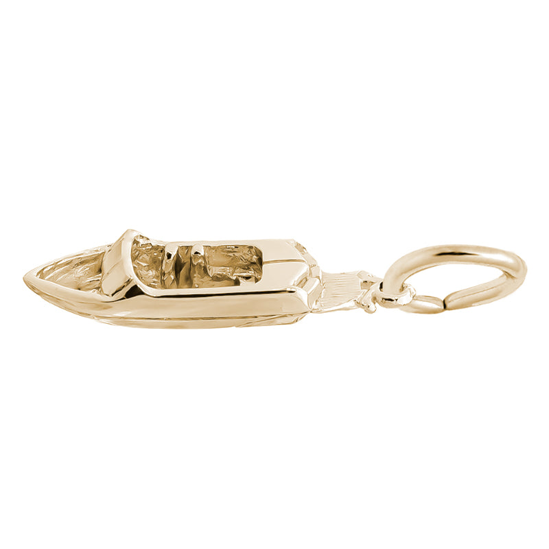 Rembrandt 14k Yellow Gold Wakesurf Boat Charm