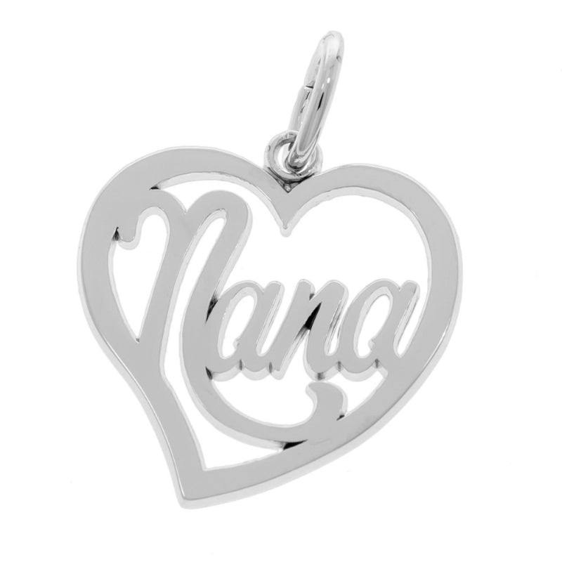 Rembrandt 14k White Gold Nana Heart