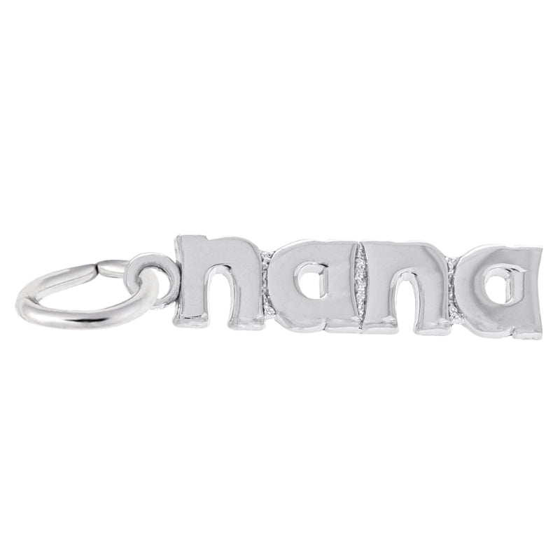 Rembrandt Sterling Silver White Nana Charm