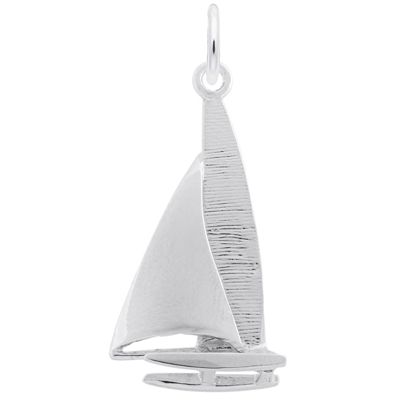 Rembrandt Sterling Silver White Catamaran Charm