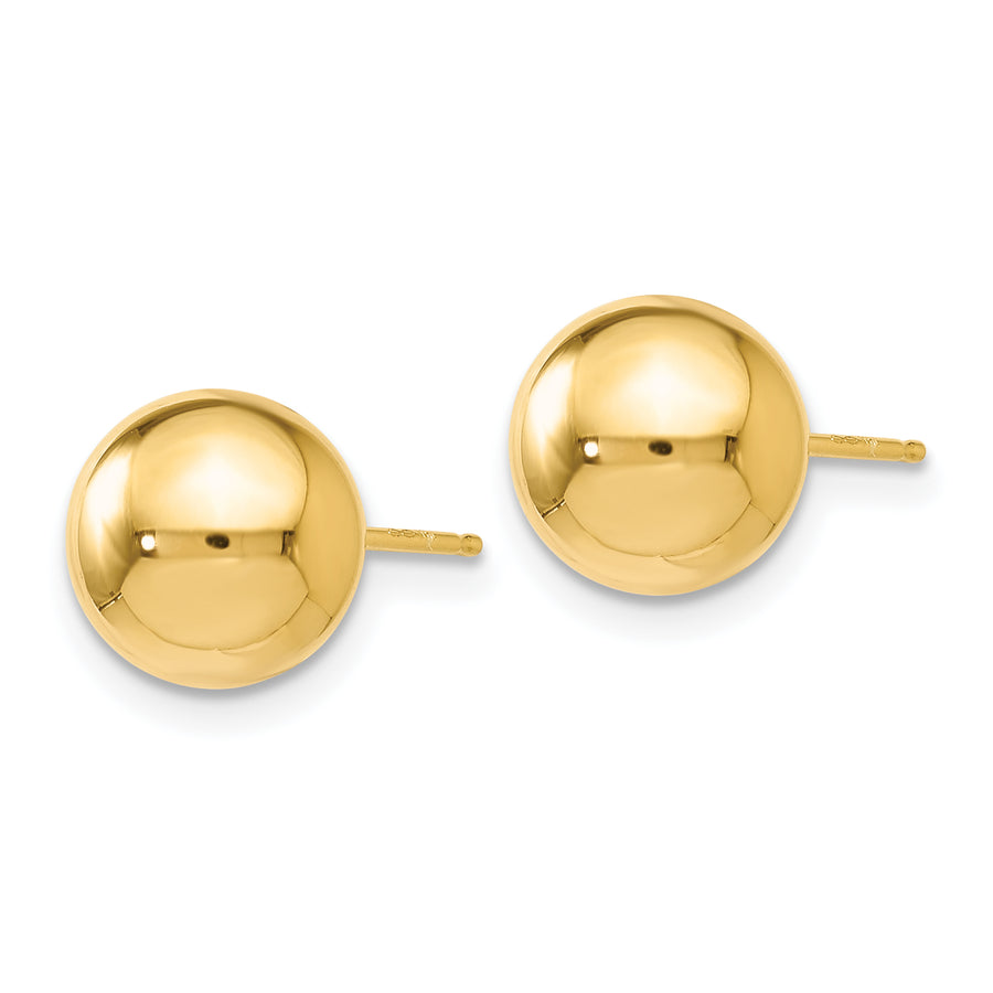 Quality Gold Leslie's 14K Polished 8mm Ball Post Earrings