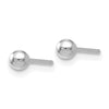 Quality Gold Leslie's 14K White Gold Polished 3mm Ball Post Earrings