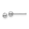 Quality Gold Leslie's 14K White Gold Polished 3mm Ball Post Earrings