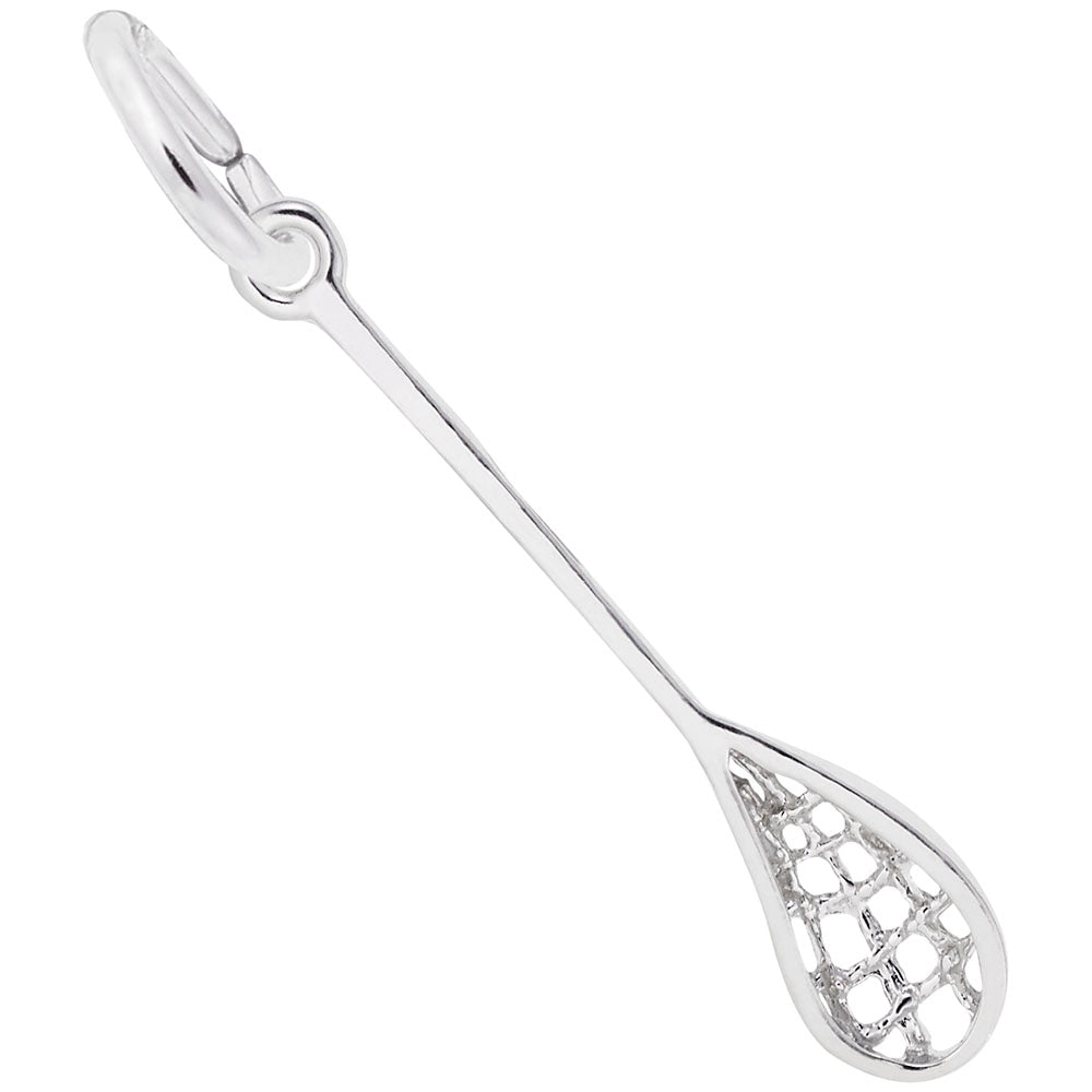 Rembrandt Charms Traditional Lacrosse Stick Charm Sterling Silver