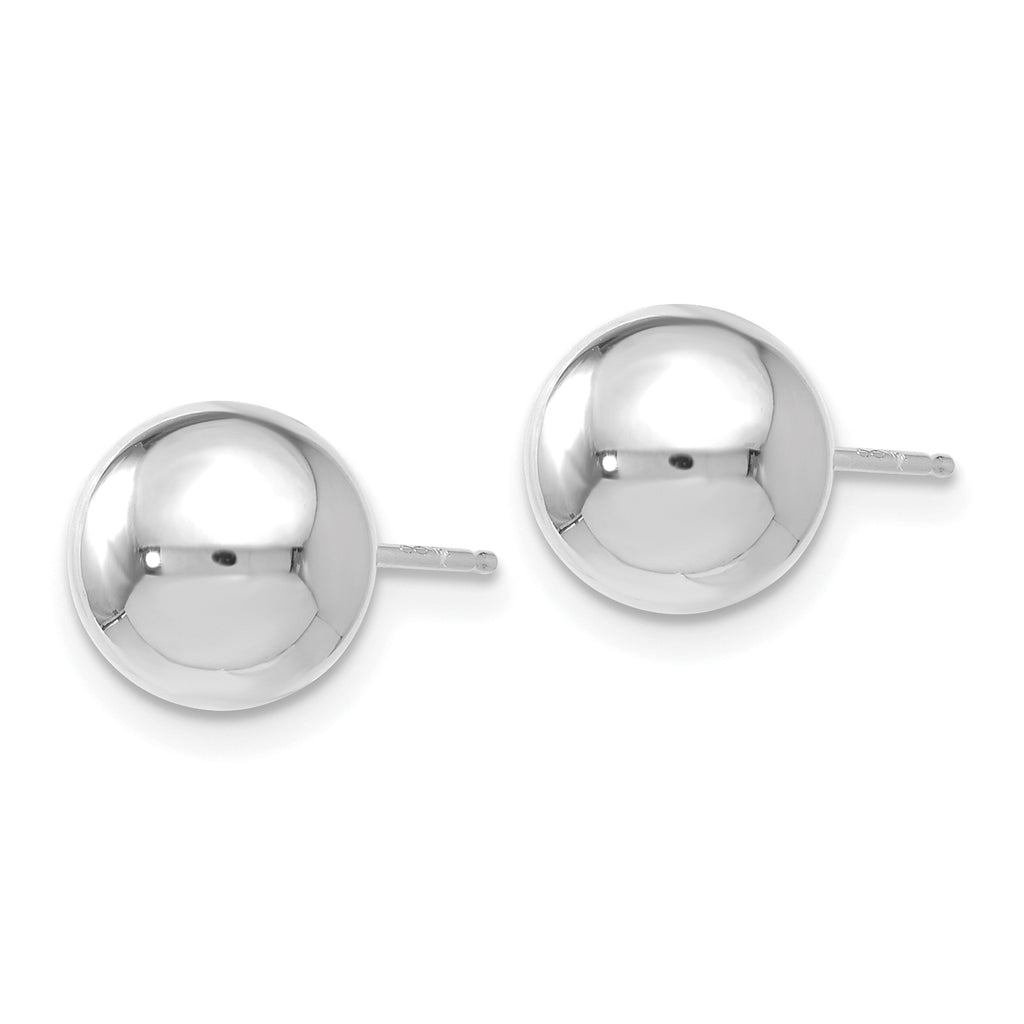 Quality Gold Leslie's 14K White Gold Polished 8mm Ball Post Earrings