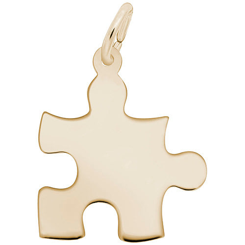 Rembrandt 14k Yellow Gold Puzzle Piece Charm