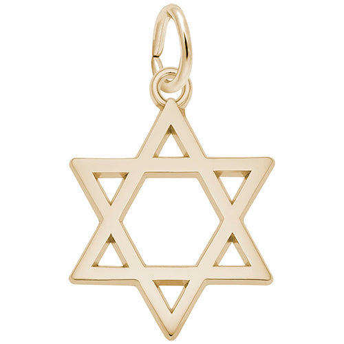 Rembrandt 14k Yellow Gold Star Of David Charm