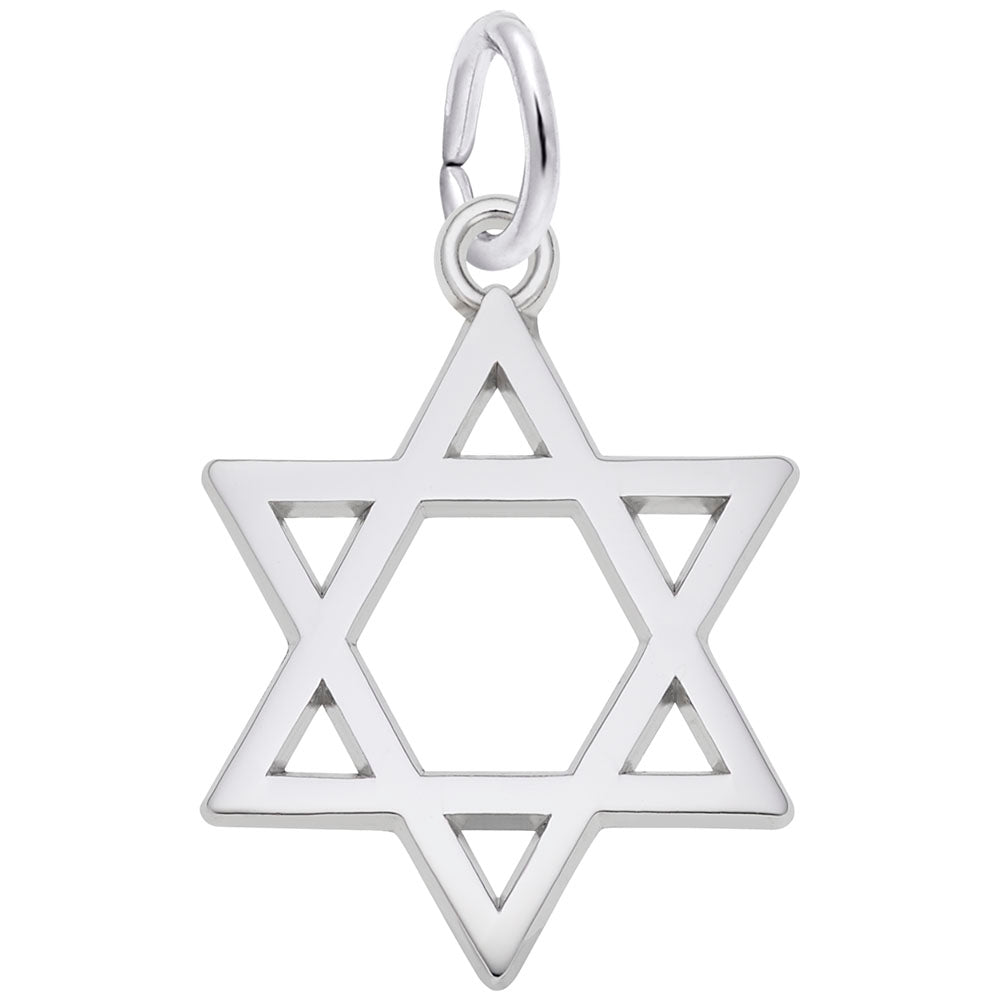 Rembrandt Charms Star of David Charm Sterling Silver