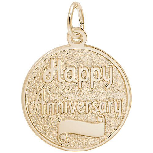 Rembrandt 14k Yellow Gold Anniversary Charm