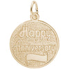 Rembrandt 14k Yellow Gold Anniversary Charm